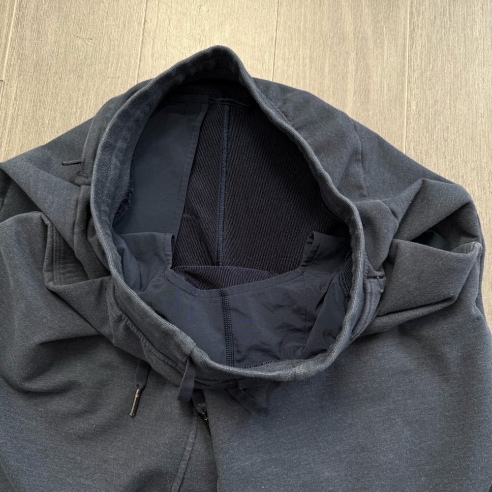 Lululemon City Sweat Short *9.5" - Heathered True Navy Size M Gym Lounge Casual - Picture 11 of 14